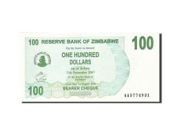 Billet, Zimbabwe, 100 Dollars, 2006-2008, 2006-08-01, KM:42, NEUF - Zimbabwe