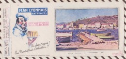 34 BUVARD FLAN LYONNAIS PROVENCE LE PORT DE SAINT MANDRIER   10.5 X 23.5 CM - Dulces & Biscochos