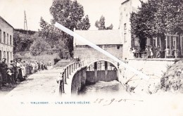 TIRLEMONT - L'Ile Sainte-Hélène - Splendide Carte Très Animée Et Circulée En 1905 Vers Namur - Tienen