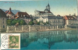 Solothurn - Palais Besenval Und St.Ursenkathedrale  (Stempel RIFFENMATT)          1927 - Andere & Zonder Classificatie