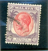 1936 MALACCA Y & T N° 215 ( O ) Georges V 40c - Malacca