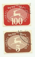 1952 - Israele S 12 + S 19 Segnatasse C4241, - Postage Due