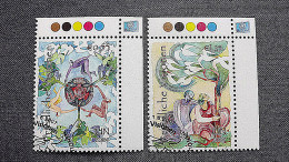 UNO-Wien 502/3 Oo/used, Friedliche Visionen: Aquarelle Von Slavka Kolesar (*1974), Kanadische Malerin - Gebraucht
