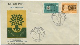 TURKEY,TURQUIE,TURKEI, THE WORLD REFUGEES YEAR 1960 FIRST DAY COVER - Lettres & Documents