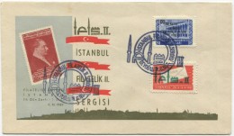 TURKEY,TURQUIE,TURKEI,ISTANBUL  PHILATELIC EXHIBITION 1957 FIRST DAY COVER - Cartas & Documentos