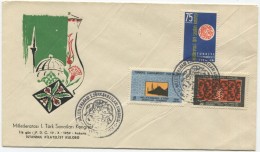 TURKEY,TURQUIE,TURKEI, TURKISH ARTS CONFERENCE 1959 FIRST DAY COVER - Lettres & Documents