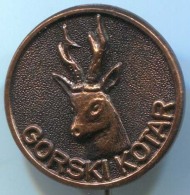 ARCHERY / SHOOTING, Hunter Jager Caccia - LD Gorski Kotar, Croatia, Hunting, Vintage Pin, Badge - Tiro Con L'Arco