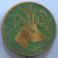 ARCHERY / SHOOTING, Hunter Jager Caccia - LD Veliko Trojstvo, Croatia, Hunting, Enamel, Vintage Pin, Badge - Tir à L'Arc