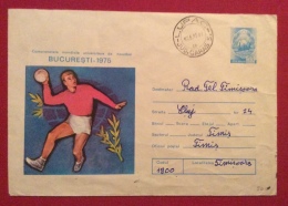 SPORT PALLAMANO HANDBALL  CAMPIONATI MONDIALI A BUCAREST 1975 - BUSTA SPECIALE  VIAGGIATA - Balonmano