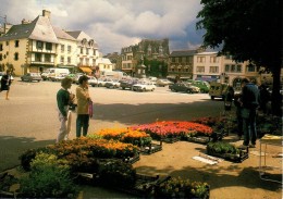 LESNEVEN - Marché Aux Fleurs Sur La Place Du Général Le Flô - Lesneven