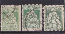 SOCIAL ASSISTANCE 10 BANI,1921,COLOR VARIATY,USED STAMPS,ROMANIA. - Plaatfouten En Curiosa