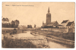Blaton église Canal De Pomeroeul à Antoing Péniche Bon état - Antoing