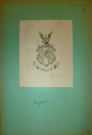 Ex-libris Héraldique XIXème - Angleterre - COLEMAN - Bookplates