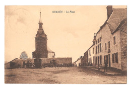 Gimnée La Place Animée Camions église 1937 Bon état - Doische