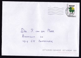 Netherlands: Cover, 2014, Personalized Stamp, Local Political Party For Elderly People HOOP The Hague (traces Of Use) - Cartas