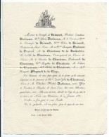 Epoque Louis-Philippe/La Comtesse De Brémont/Duchesne De Vauvert/Louise Julie De CHANTREAU/NIORT/Deux Sévres /1835 FPD68 - Esquela