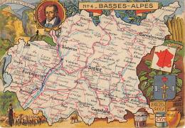 Alpes De Haute Provence     04      Carte Géographique..   Gassendi - Autres & Non Classés