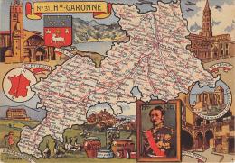 Haute Garonne    31       Carte Géographique.    Maréchal  Niel   Clément Ader - Andere & Zonder Classificatie