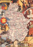 Jura    39        Carte Géographique Départementale.    Rouget De Lisle - Other & Unclassified