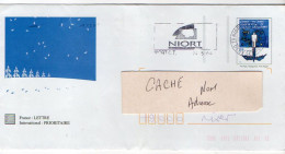 PAP Repiquage Charte Des Droits De L'homme---cachet Niort CT  -2004 - PAP: Sonstige (1995-...)