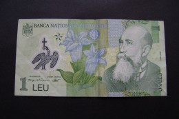 RUMÄNIEN -  1 Leu   Banknote   POLYMER RUMÄNIEN   Romania   POLYMER P BANKNOTE - Rumania