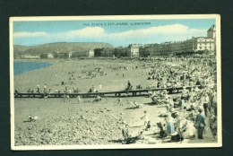WALES  -  Llandudno  The Beach And Esplanade  Unused Vintage Postcard - Denbighshire