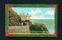 WALES  -  Llandudno  Lighthouse And Great Ormes Head  Unused Vintage Postcard - Denbighshire