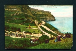 WALES  -  Llandudno  Great Orme And Happy Valley  Unused Vintage Postcard (damaged Corner) - Denbighshire