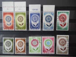 0134 Europa CEPT 1962,1963,1964 Kpl. Ausgaben Lot Canc. - Collections