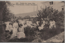 Cressier (Neuchatel) Pension Des Jeunes Filles - Mme Blanc-Beurnier - Animée - Cressier