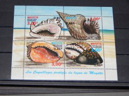 Mayotte - 2000 Protected Marine Gastropods Block MNH__(TH-13377) - Blocks & Kleinbögen
