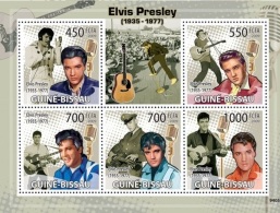Guinea Bissau 2009, Elvis, 5val In BF - Elvis Presley