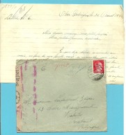 Brief (met Inhoud)  Met Stempel ESSLINGEN  Op 31/8/1943 Naar Waterloo , Met Censuur Gepruft - Guerre 40-45 (Lettres & Documents)