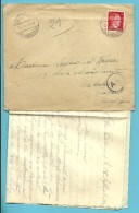 Brief (met Inhoud)  Met Stempel ESSLINGEN  Op 25/9/1943 Naar Waterloo , Met Censuur Gepruft - Guerre 40-45 (Lettres & Documents)