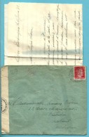 Brief (met Inhoud)  Met Stempel ESSLINGEN  Op 3/6/1943 Naar Waterloo , Met Censuur Gepruft - Guerre 40-45 (Lettres & Documents)