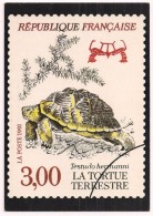 La Tortue Terrestre - Tortue D'Hermann - Testudo Hermanni - Série Nature De France Espèces Protégées - Musée De La Poste - Tortugas