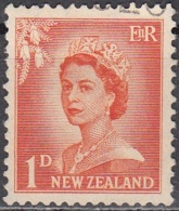 New Zealand 1955 Michel 354 O Cote (2005) 0.25 Euro Reine Elizabeth II - Used Stamps