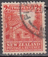 New Zealand 1936 Michel 215A O Cote (2005) 0.30 Euro Maison De Maori Cachet Rond - Oblitérés