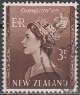 New Zealand 1953 Michel 323 O Cote (2005) 0.25 Euro Reine Elizabeth II Cachet Rond - Used Stamps