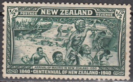 New Zealand 1940 Michel 253 Neuf * Cote (2005) 0.20 Euro Arrivée Des Maoris - Oblitérés
