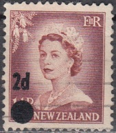 New Zealand 1958 Michel 373 O Cote (2005) 0.25 Euro Reine Elizabeth II - Used Stamps