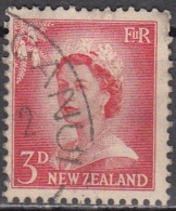 New Zealand 1955 Michel 357 O Cote (2005) 0.25 Euro Reine Elizabeth II Cachet Rond - Used Stamps