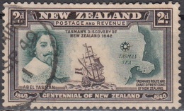 New Zealand 1940 Michel 256 O Cote (2005) 0.30 Euro Abel Tasman Cachet Rond - Gebraucht