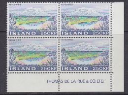 Iceland 1972 Herdubreid 1v Bl Of 4 (corner)  ** Mnh (29672B) - Unused Stamps