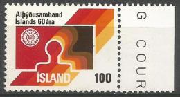 Iceland - 1976 Labour Federation 100k MNH **   Sc 495 - Unused Stamps