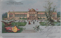 Wunderlich Litho AK St. Louis Official Souvenir World 's Fair 1904 Government Building Louisiana Purchase Exposition - St Louis – Missouri