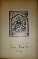 Ex-libris Héraldique Fin XIXème  - Suisse - Ernst Louis GUGGER - Bookplates