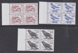Iceland 1981 Fauna 3v Bl Of 4  ** Mnh (29675B) - Unused Stamps