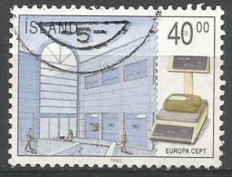 Iceland - 1990 Europa Post Offices 40k Used   Sc 699 - Gebraucht