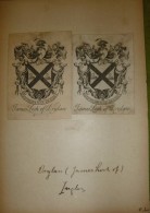 Ex-libris Héraldique XIXème  - Angleterre - James Loch Of DRYLAN - 2 Planches - Bookplates